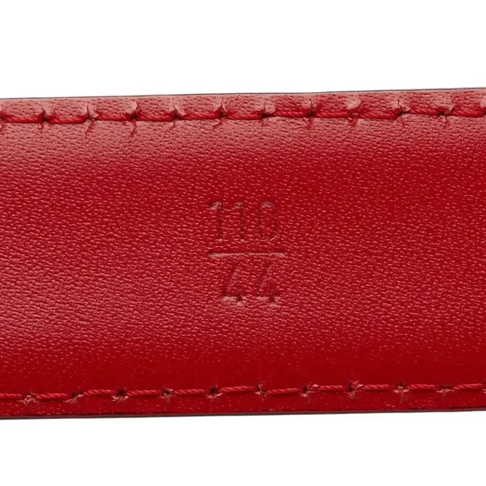 Louis Vuitton Epi Ceinture Classique Plain Belt Castilian Red